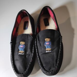 Ralph Lauren Navy Blue Polo Bear Loafers Size 11